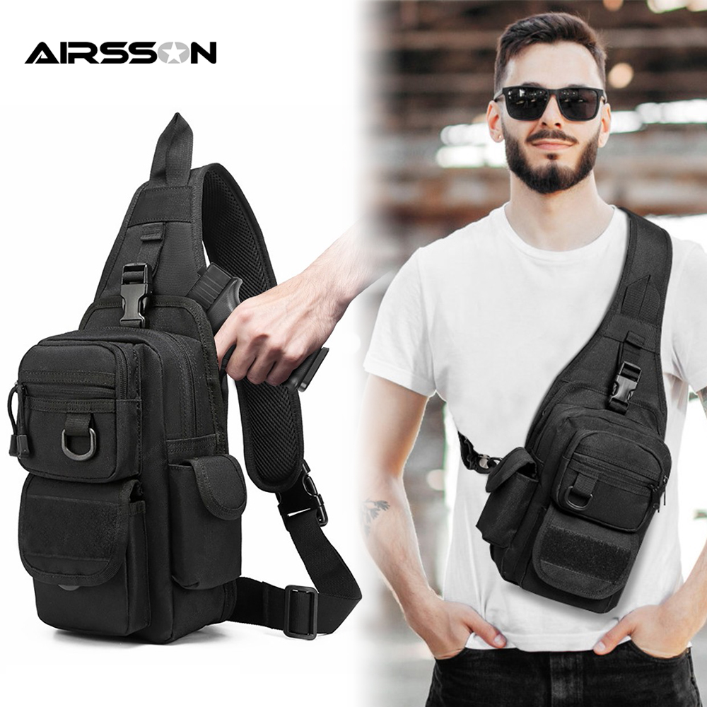Tactical Pistol Bag Concealed  - Edc Concealed Carry Sling Bag ulasan dan harga