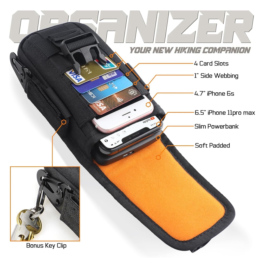 Tactical Phone Pouch Molle,Sma - Edc Carry Fanny Pack ulasan dan harga