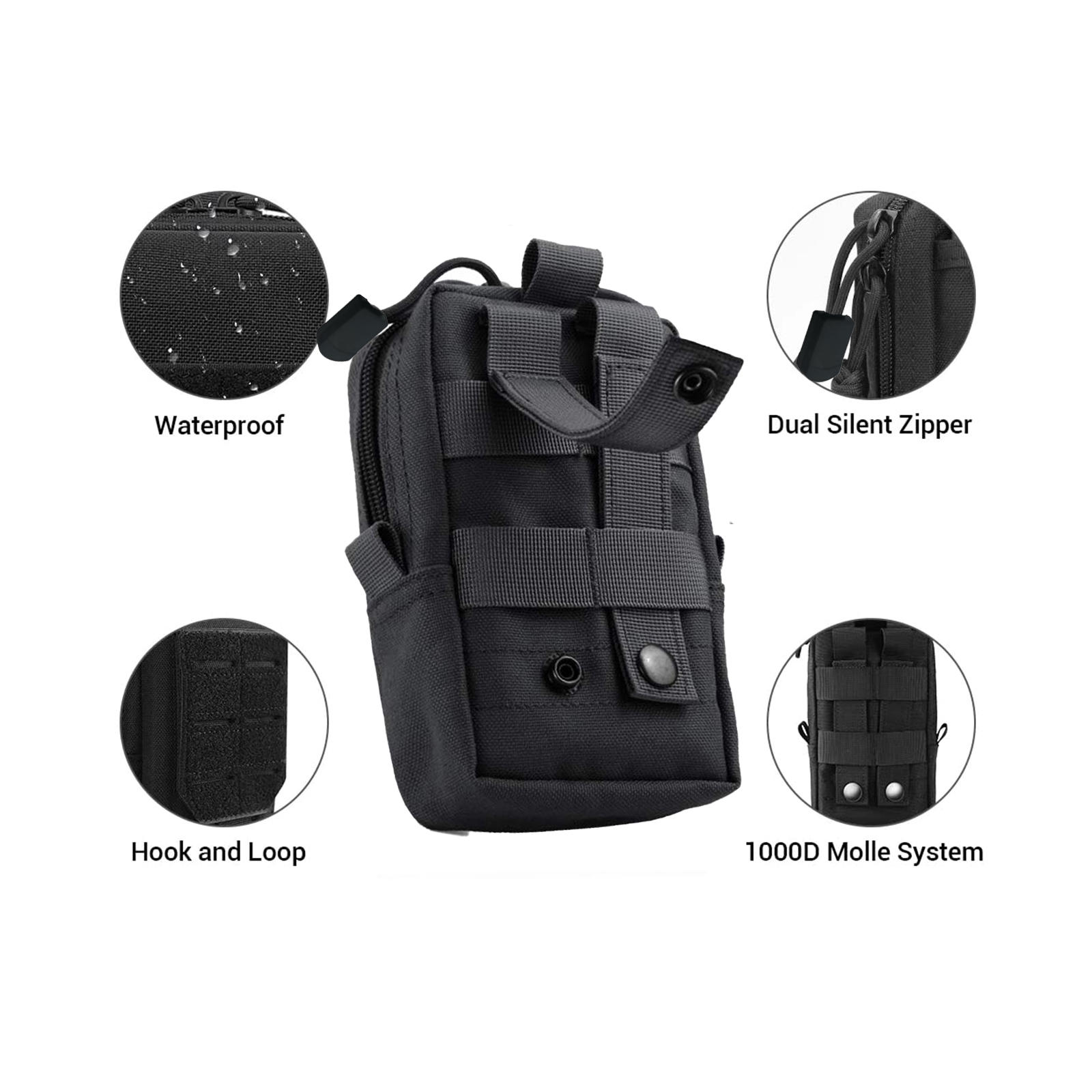 Tactical Molle Pouch Waist Bag - Edc Carry Fanny Pack ulasan dan harga