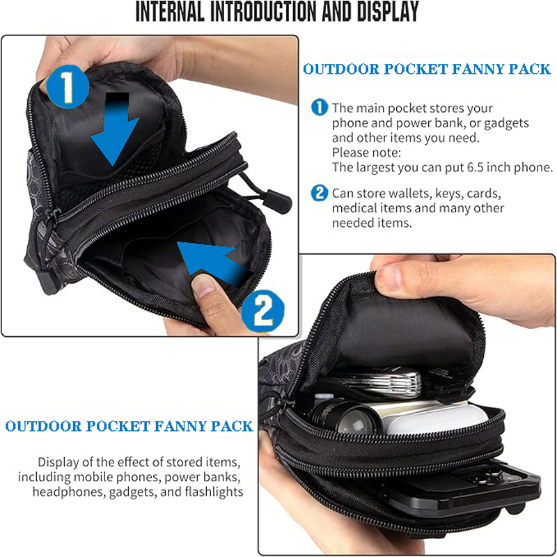 Universal EDC Tactical Molle P - Edc Carry Fanny Pack ulasan dan harga