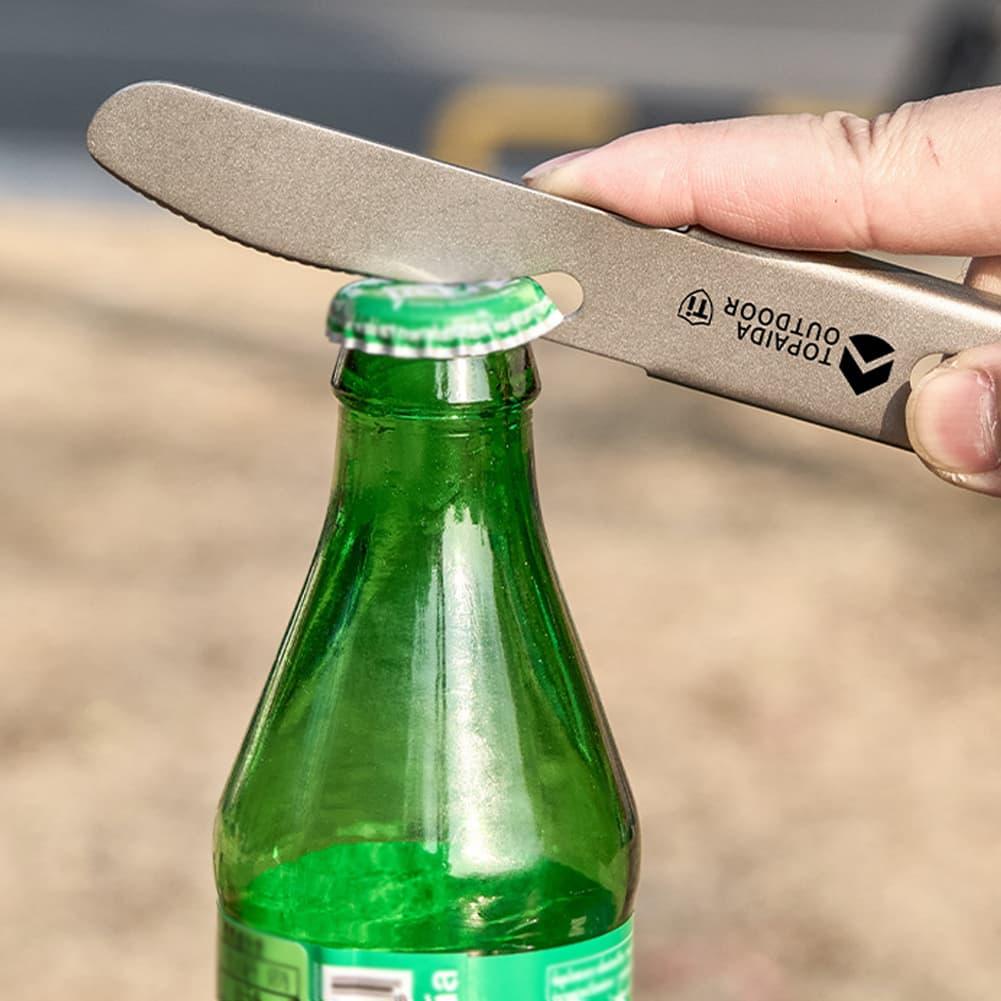3 in 1 Titanium Camping Fork S - Edc Everyday Carry Knives ulasan dan harga